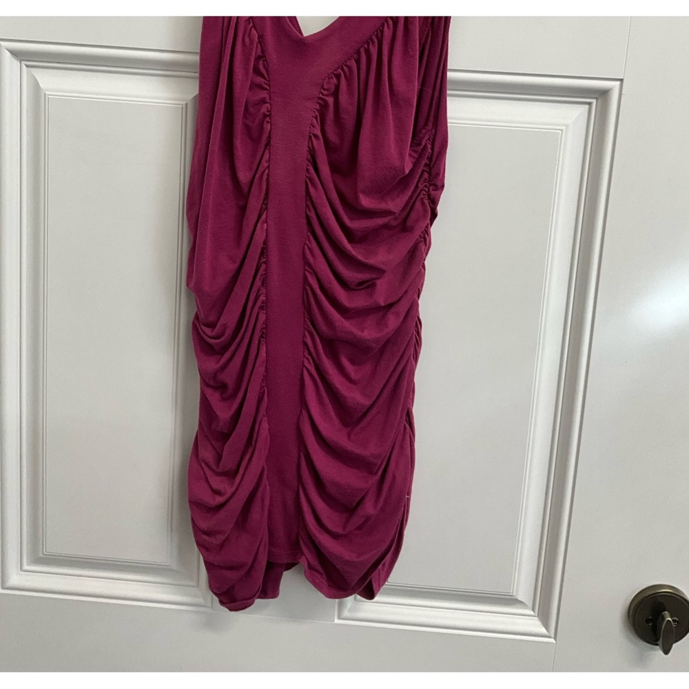 Wine V-Neck top Size Medium